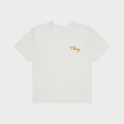Cherry Women'S-American Classic Baby Tee (White)