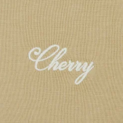 Cherry Women'S-American Classic Baby Tee (Tan)