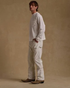 Cherry Tees & Long Sleeves-American Classic Pocket L/S T-Shirt (White)
