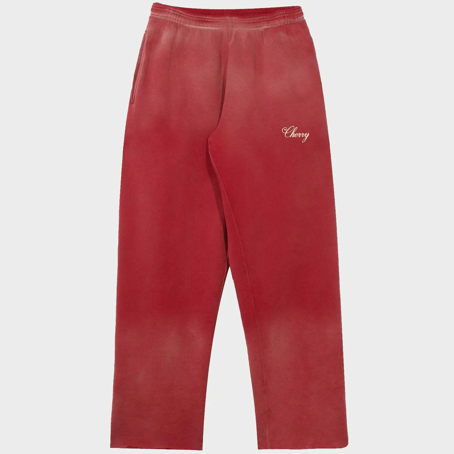 Cherry Sweatpants-American Classic Raw Sweatpants (Cardinal)