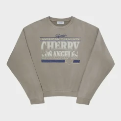 Cherry Sweatshirts-American Garments Crewneck (Smoke)