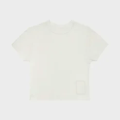 Cherry Women'S-Basic Baby Tee (White)