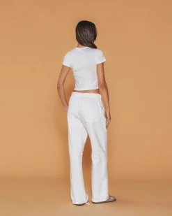 Cherry Women'S-Basic Baby Tee (White)