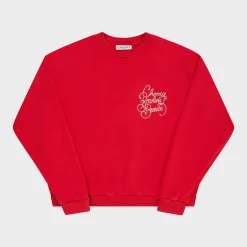 Cherry Sweatshirts-Bowling Broncos Crewneck (Cardinal)
