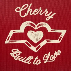 Cherry Women'S-Built To Love Thermal Baby Tee (Red)