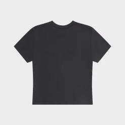 Cherry Women'S-Chain Stitch Baby Tee (Ash)