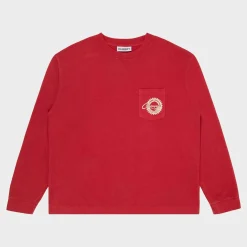 Cherry Tees & Long Sleeves- Cams Pocket L/S T-Shirt (Vintage Red)