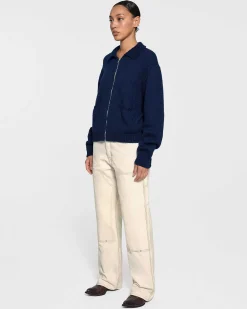 Cherry Jackets-Cotton Knit Club Jacket (Royal Blue)