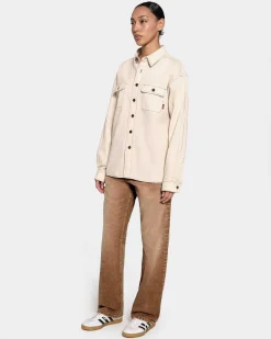 Cherry Shirting-Denim Overshirt (Vintage White)