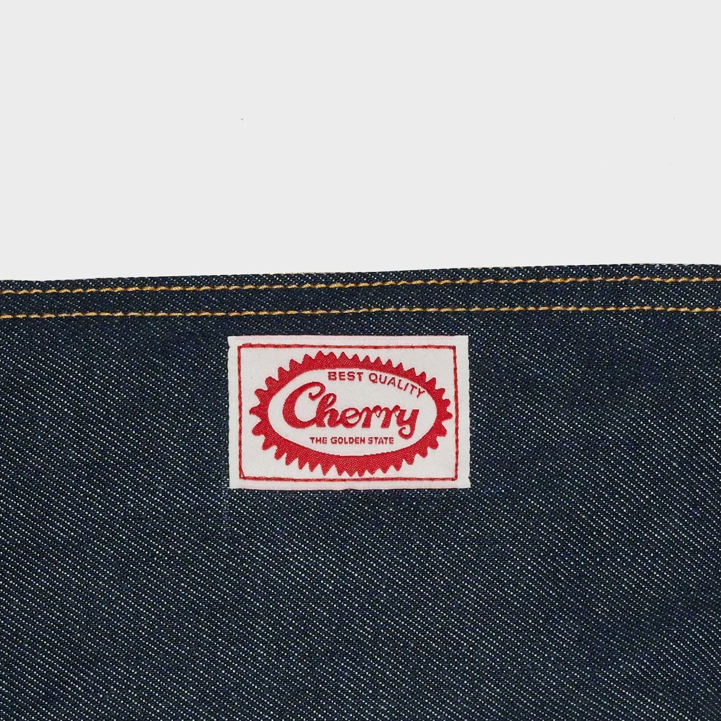 Cherry Accessories-Denim Pouch