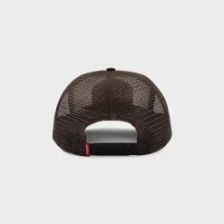 Cherry Headwear-Desert Horse Full Mesh Trucker Hat (Brown)