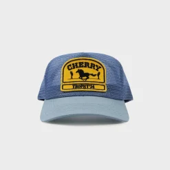 Cherry Accessories-Desert Horse Full Mesh Trucker Hat (Blue)