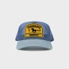Cherry Headwear-Desert Horse Full Mesh Trucker Hat (Blue)