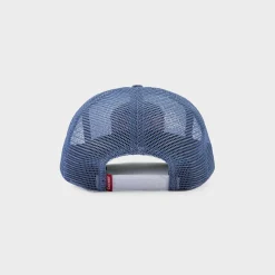 Cherry Headwear-Desert Horse Full Mesh Trucker Hat (Blue)