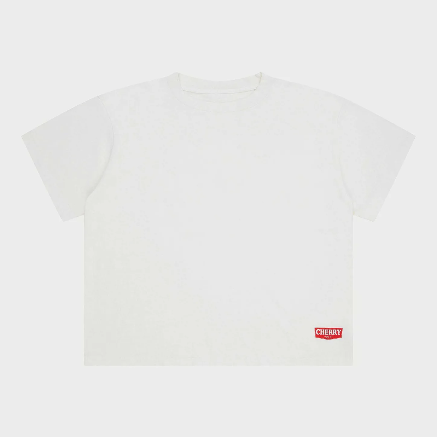 Cherry Tees & Long Sleeves-Escape Boxy Tee (Vintage White)