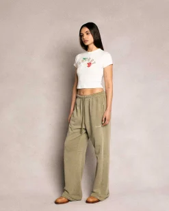 Cherry Women'S-Flying Baby Tee (Vintage White)