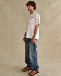 Cherry Tees & Long Sleeves-Flying Geese Pocket Tee (White)