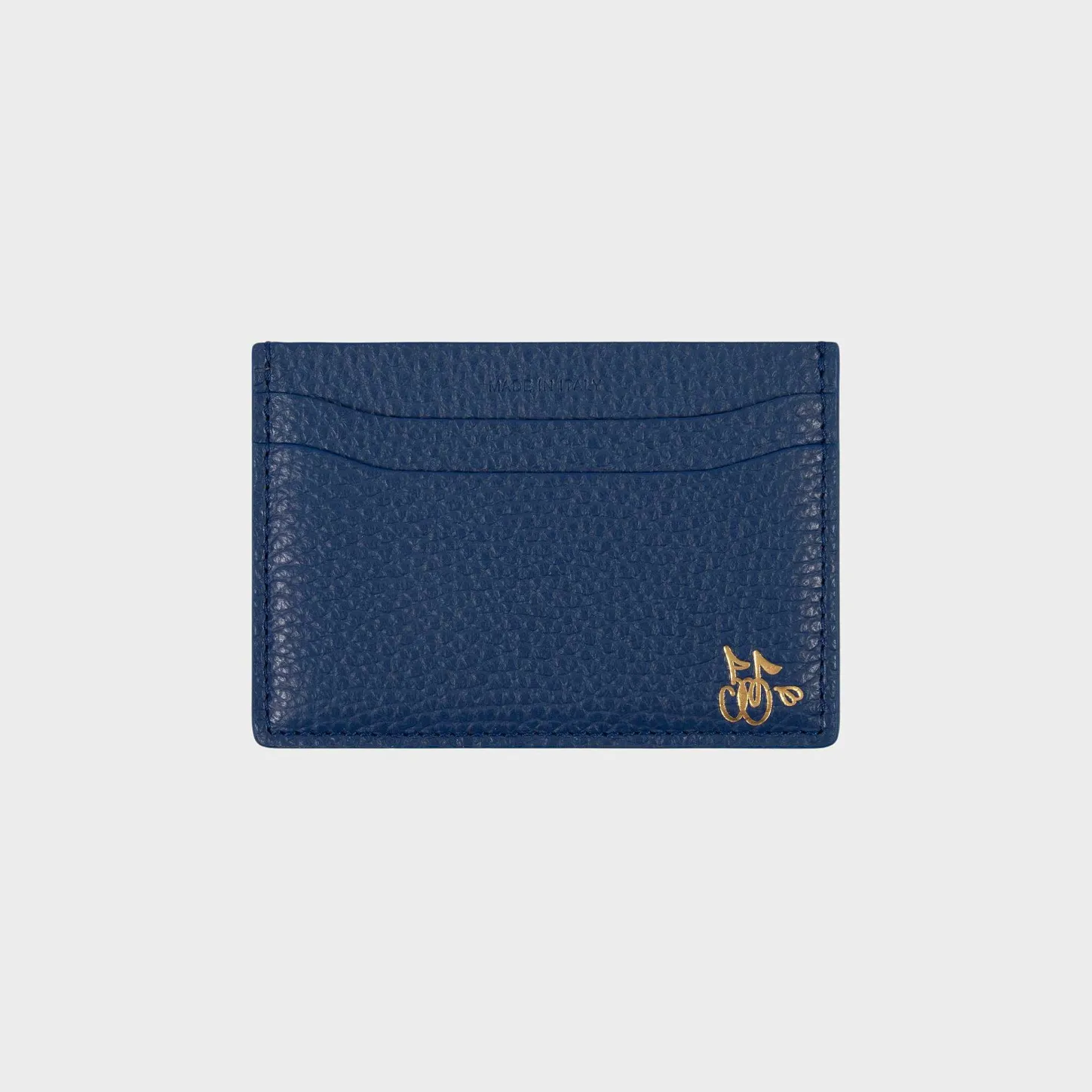 Cherry Accessories-Leather Card Holder (Blue)