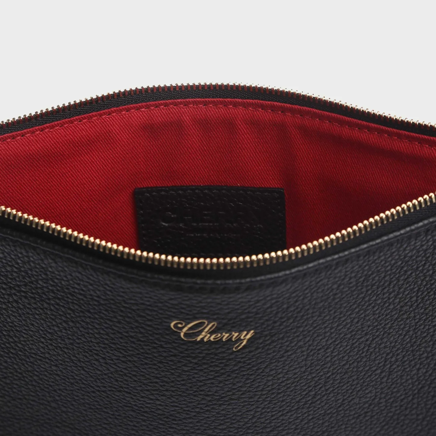 Cherry Accessories-Leather Pouch (Black)