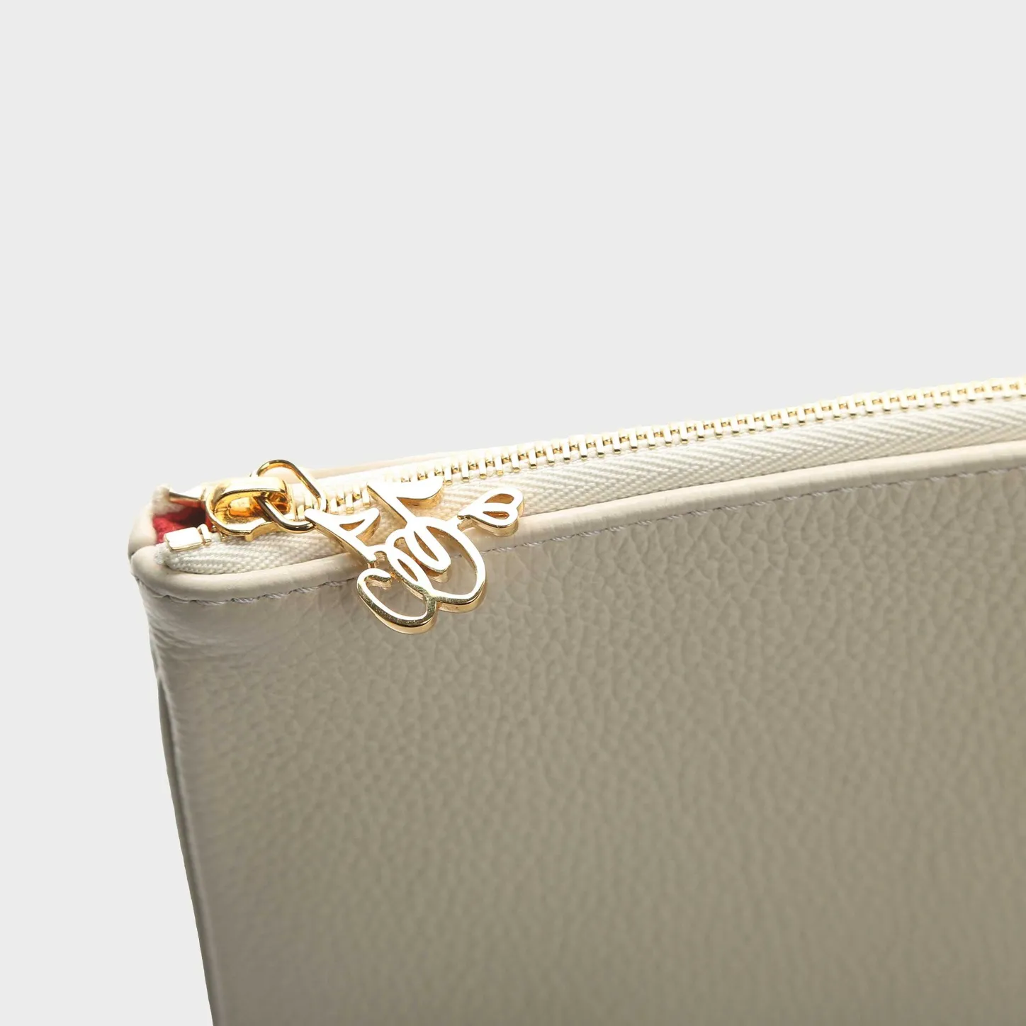 Cherry Accessories-Leather Pouch (Cream)