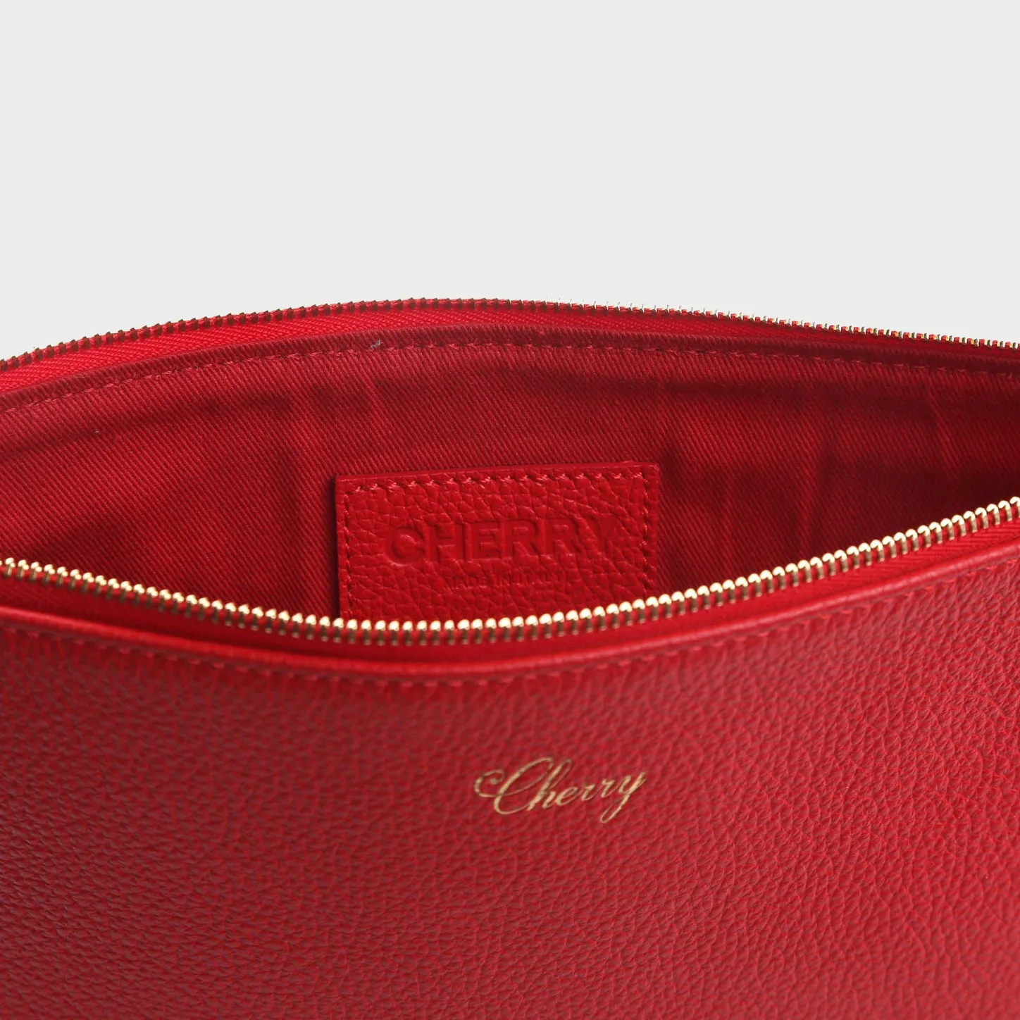 Cherry Accessories-Leather Pouch (Red)