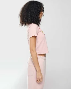 Cherry Women'S-Lovers Boxy Baby Tee (Rose)