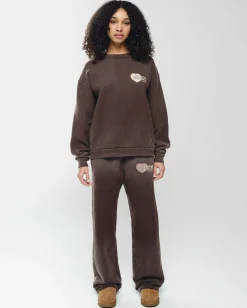 Cherry Sweatshirts-Lovers Crewneck (Espresso)