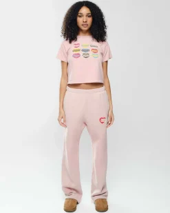 Cherry Sweatpants-Lovers Parachute Sweatpant (Rose)