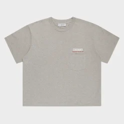 Cherry Tees & Long Sleeves-Mountain Expedition Boxy Pocket Tee (Heather Grey)