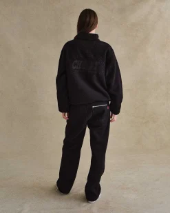 Cherry Sweatpants-Mountain Sherpa Pants (Black)