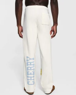 Cherry Sweatpants-Off Road Raw Edge Sweatpants (Vintage White)