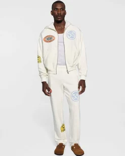 Cherry Sweatpants-Off Road Raw Edge Sweatpants (Vintage White)