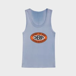 Cherry Women'S-Off Road Tank Top (Dusty Blue)