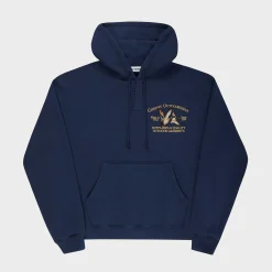 Cherry Sweatshirts-Outdoorsman Henley Hoodie (Navy)