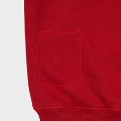 Cherry Sweatshirts-Outdoorsman Henley Hoodie (Red)