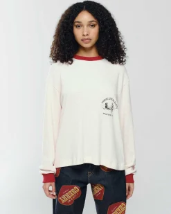 Cherry Tees & Long Sleeves-Ranch Thermal Shirt (Vintage White)