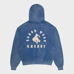 Cherry Sweatshirts-Ranch Wear Zip-Up Hoodie (Royal)