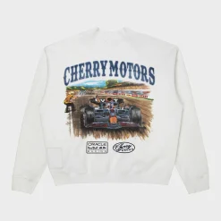 Cherry Sweatshirts-Red Bull Racing Henley Sweatshirt (White)