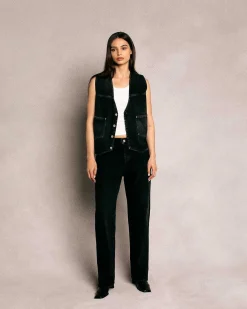 Cherry Pants-Relaxed 5 Pocket Denim (Black)