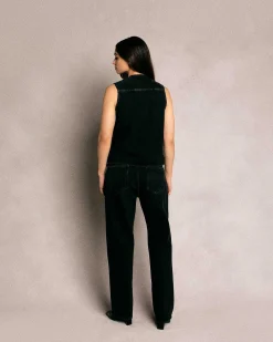 Cherry Pants-Relaxed 5 Pocket Denim (Black)
