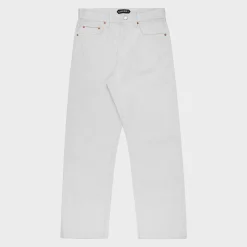 Cherry Pants-Relaxed Leg 5 Pocket Denim (White)