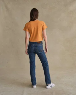 Cherry Women'S-Ride It, Rev It Boxy Baby Tee (Orange)