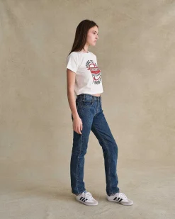 Cherry Women'S-Ride It, Rev It Boxy Baby Tee (White)