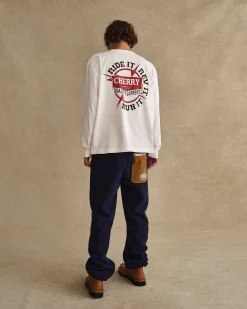 Cherry Tees & Long Sleeves-Ride It, Rev It Pocket L/S T-Shirt (White)