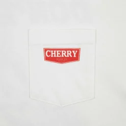 Cherry Tees & Long Sleeves-Ride Pocket Tee (White)