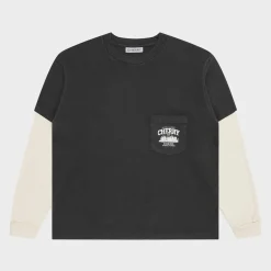 Cherry Tees & Long Sleeves-River Run Boxy Pocket Thermal L/S (Ash)