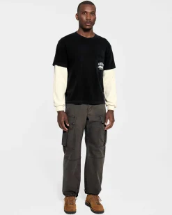 Cherry Tees & Long Sleeves-River Run Boxy Pocket Thermal L/S (Ash)