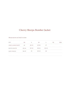 Cherry Jackets-Sherpa Bomber Jacket (Natural)