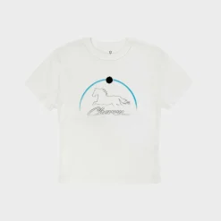 Cherry Women'S-Stardust Baby Tee (Vintage White)