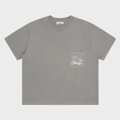 Cherry Tees & Long Sleeves-Stardust Boxy Pocket Tee (Smoke)